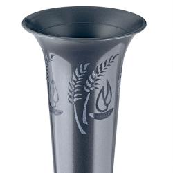 Vase pour tombe, anthracite