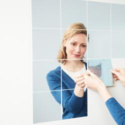 Lot de 16 stickers miroirs