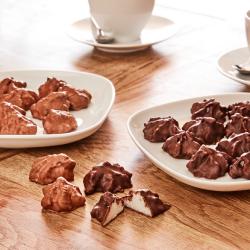 Flocons de noix de coco enrobés de chocolat