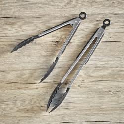 Pinces universelles, gris argent, Lot de 2