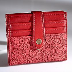 Porte-cartes, rouge