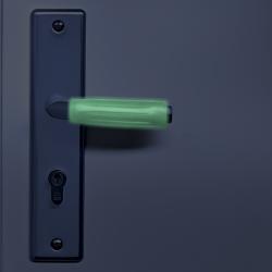 Protection pour poignée de porte autoluminescente