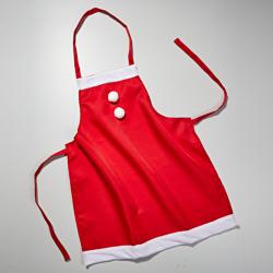 Tablier de Noël, rouge