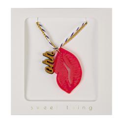 Collier Lèvres et Ohh - Meri Meri