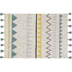 Tapis Azteca Natural Vintage Azul - Bleu - Lorena Canals