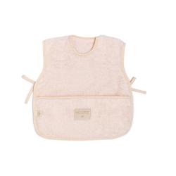 Bavoir Tablier So Cute - Rose pâle - Nobodinoz
