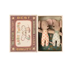 Petites Souris Bébés Jumeaux dans leur boîte - Maileg