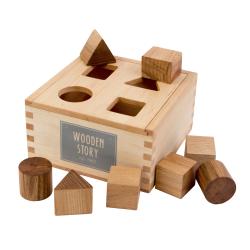 Boîte à formes naturel - Wooden Story