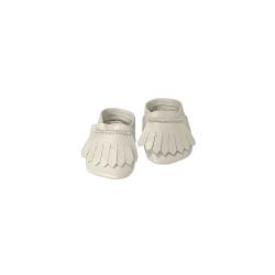 Mocassins en cuir Poupée Gordis - Blanc cassé - Minikane