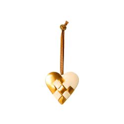 Décoration Coeur Tressé à suspendre - Or - Maileg