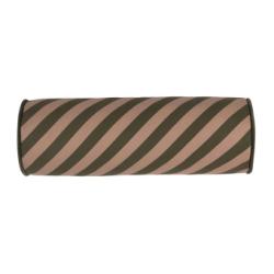 Coussin Majestic Cylindrique - Vert olive Nobodinoz