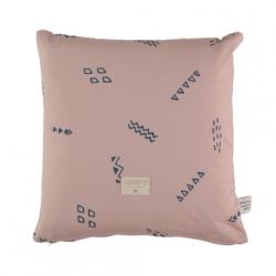 Coussin enfant Descartes secrets Elements - Vieux rose Nobodinoz
