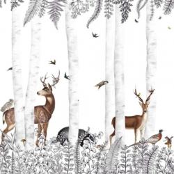 Papier peint Woody Chestnut Les Dominotiers