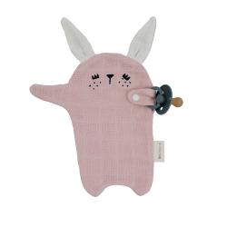 Doudou Attache-tétine Lapin - Fabelab
