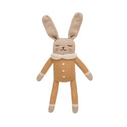 Doudou Lapin en Combinaison - Ocre - Main Sauvage