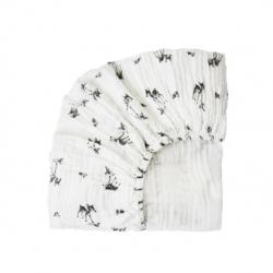 Drap housse Olivia Faon - Ecru Rose in April