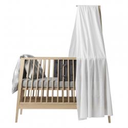 Voile de lit bébé Linea Luna - Blanc Leander