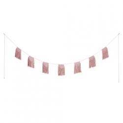 Guirlande en macramé - Vieux rose Numéro 74