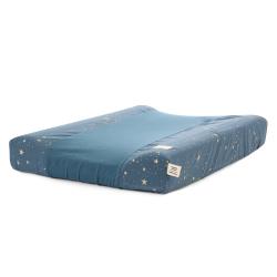 Matelas à langer bébé Calma stella Elements - Bleu marine - Nobodinoz