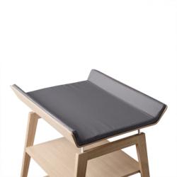 Housse de matelas à langer Linea - Gris Leander