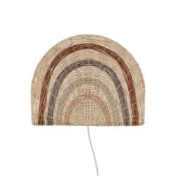 Lampe applique Rainbow en rotin OYOY