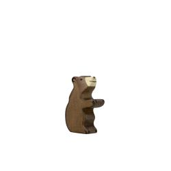 Petit ours brun assis - Holztiger