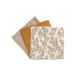 Pack de 3 Mini Langes Bay Leaves - Main Sauvage