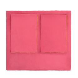 Parure de lit Bicolore - Pink paradise/Pearl