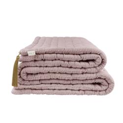 Plaid Tatami - Vieux Rose