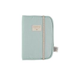 Protège carnet de santé Poema Nid d'abeille - Aqua - Nobodinoz