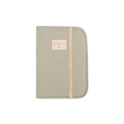 Protège carnet de santé Poema Nid d'abeille - Vert Laurier - Nobodinoz