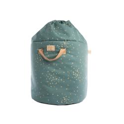 Sac de rangement Bamboo S Gold Confetti - Magic Green - Nobodinoz