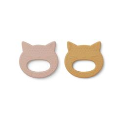 Set de 2 Anneaux de dentition Chat Geo - Liewood