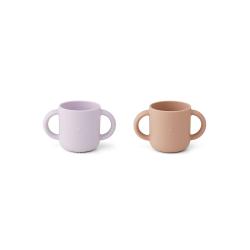 Set de 2 Tasses Chat Gene - Lavande / Rose - Liewood