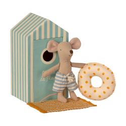Souris Petite Frère et sa Cabine de Plage - Maileg