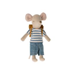 Souris Cycliste Grand Frère et son cartable Maileg