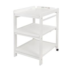 Table à langer Comfort avec roues - Blanc - Quax