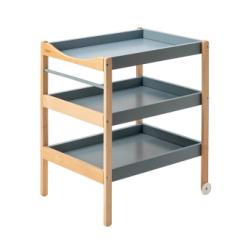 Table à langer Margot 3 plateaux - Bleu gris Combelle
