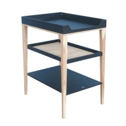 Table à langer Bois et Cannage Rotin Nami - Noir Théo