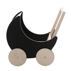Landau ardoise Toy Pram - Noir - Ooh Noo